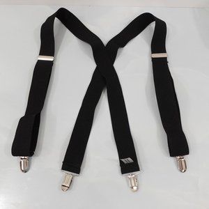 Suspender Junior Teens Black Clip On X Back Formal Adjustable Strap‎ Stretch